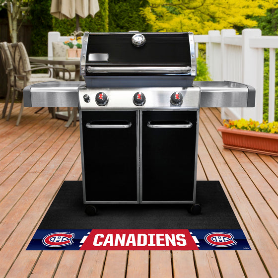 Montreal Canadiens Vinyl Grill Mat - 26in. x 42in.