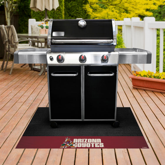 Arizona Coyotes Vinyl Grill Mat - 26in. x 42in.