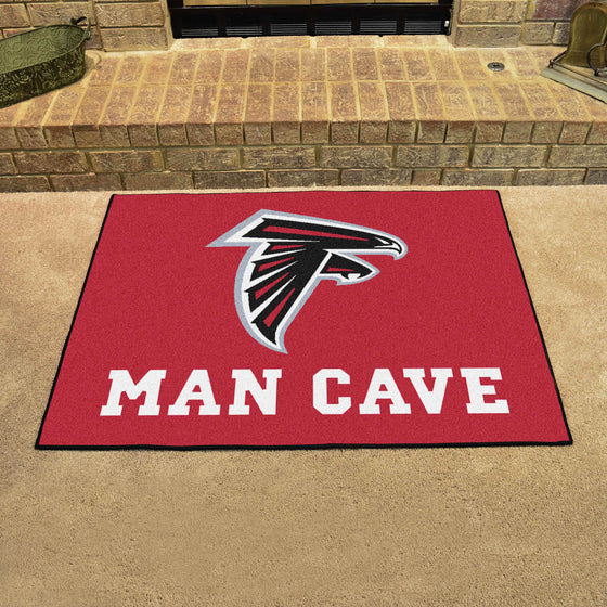 Atlanta Falcons Man Cave All-Star Rug - 34 in. x 42.5 in.