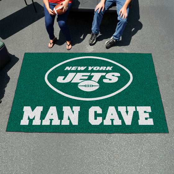 New York Jets Man Cave Ulti-Mat Rug - 5ft. x 8ft.