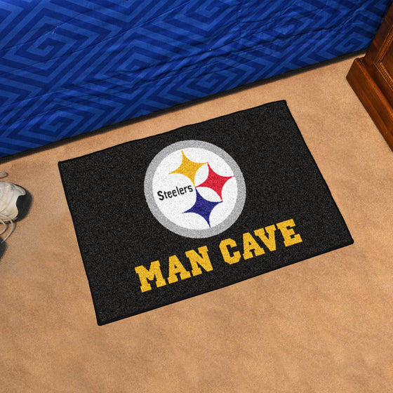 Pittsburgh Steelers Man Cave Starter Mat Accent Rug - 19in. x 30in.