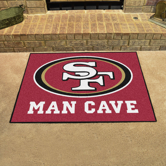 San Francisco 49ers Man Cave All-Star Rug - 34 in. x 42.5 in.