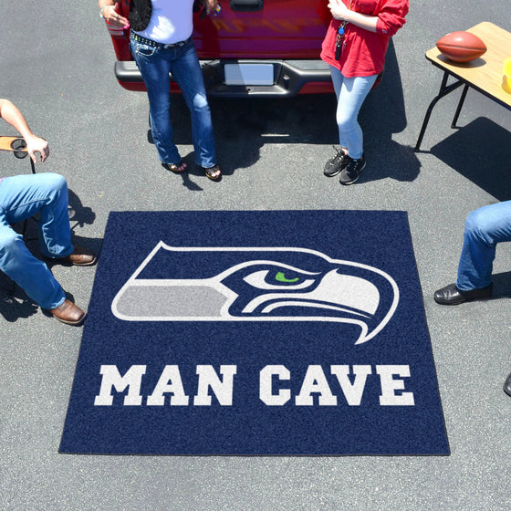 Seattle Seahawks Man Cave Tailgater Rug - 5ft. x 6ft.