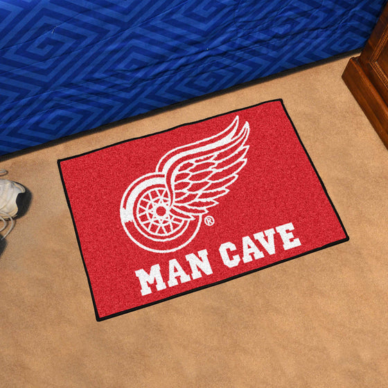 Detroit Red Wings Man Cave Starter Mat Accent Rug - 19in. x 30in.