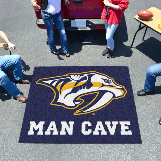 Nashville Predators Man Cave Tailgater Rug - 5ft. x 6ft.