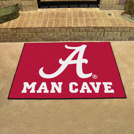 Alabama Crimson Tide Man Cave All-Star Rug - 34 in. x 42.5 in.