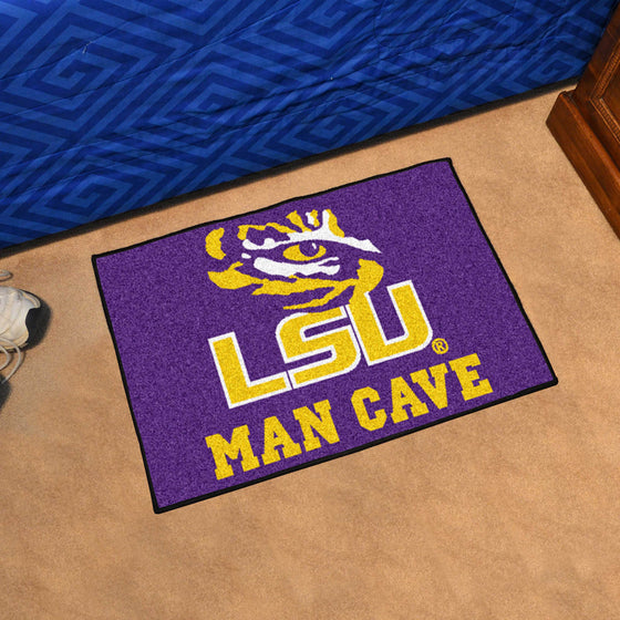 LSU Tigers Man Cave Starter Mat Accent Rug - 19in. x 30in.