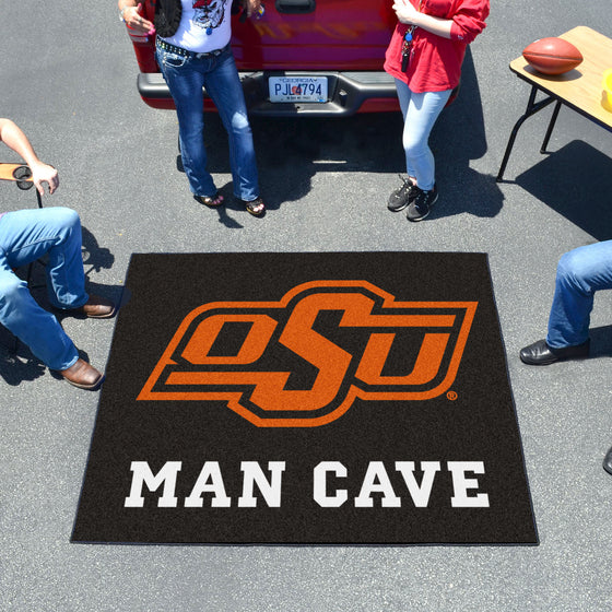 Oklahoma State Cowboys Man Cave Tailgater Rug - 5ft. x 6ft.