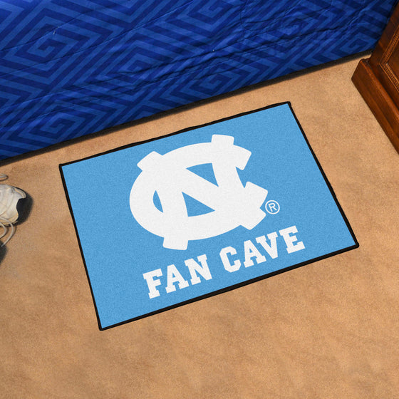 North Carolina Tar Heels Man Cave Starter Mat Accent Rug - 19in. x 30in.