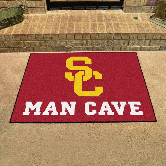 Southern California Trojans Man Cave All-Star Rug - 34 in. x 42.5 in.