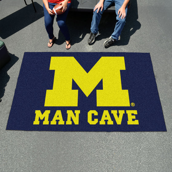 Michigan Wolverines Man Cave Ulti-Mat Rug - 5ft. x 8ft.