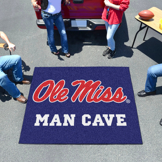 Ole Miss Rebels Man Cave Tailgater Rug - 5ft. x 6ft.