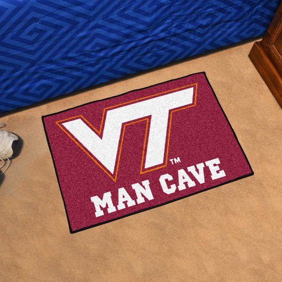 Virginia Tech Hokies Man Cave Starter Mat Accent Rug - 19in. x 30in.