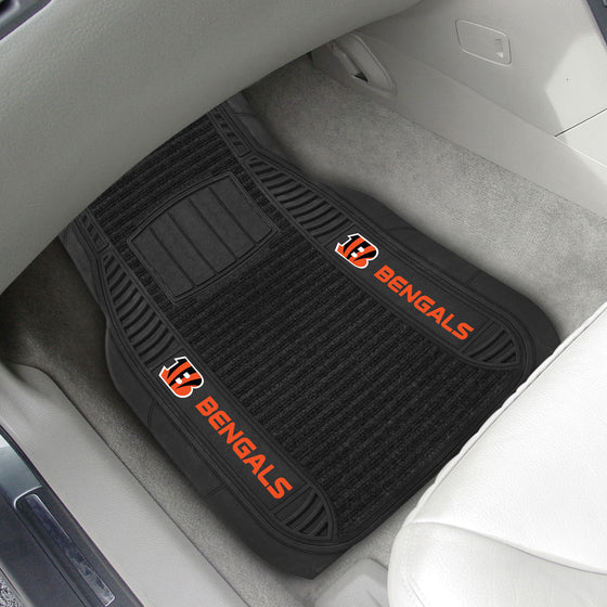 Cincinnati Bengals 2 Piece Deluxe Car Mat Set