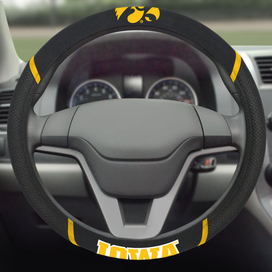 Iowa Hawkeyes Embroidered Steering Wheel Cover