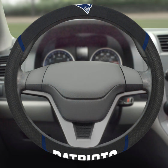 New England Patriots Embroidered Steering Wheel Cover