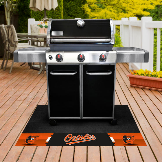 Baltimore Orioles Vinyl Grill Mat - 26in. x 42in.