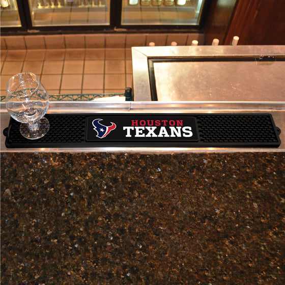 Houston Texans Bar Drink Mat - 3.25in. x 24in.