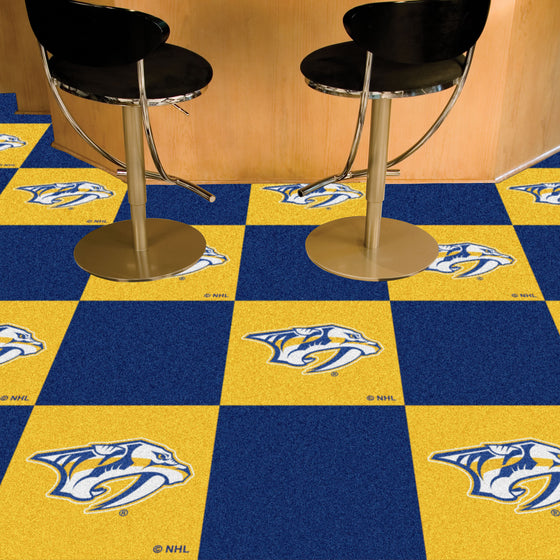 Nashville Predators Team Carpet Tiles - 45 Sq Ft.