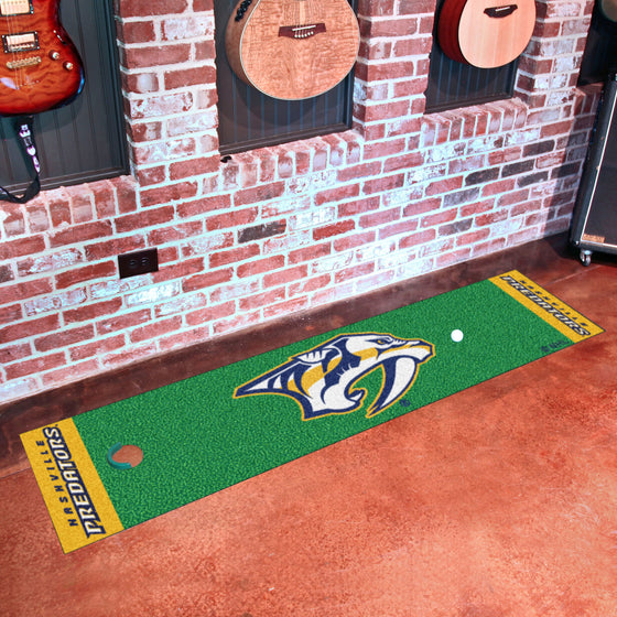 Nashville Predators Putting Green Mat - 1.5ft. x 6ft.