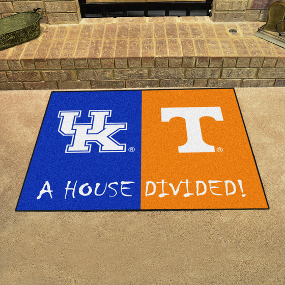 House Divided - Kentucky / Tennessee House Divided House Divided Rug - 34 in. x 42.5 in.