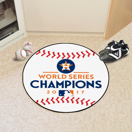 Houston Astros Baseball Rug - 27in. Diameter