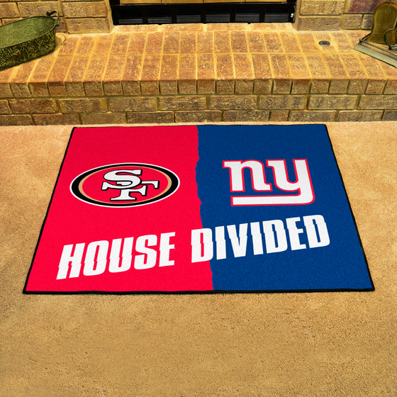 NFL House Divided - 49ers / Giants House Divided Rug - 34 in. x 42.5 in.