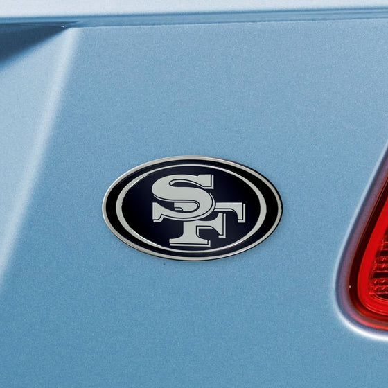 San Francisco 49ers 3D Chrome Metal Emblem