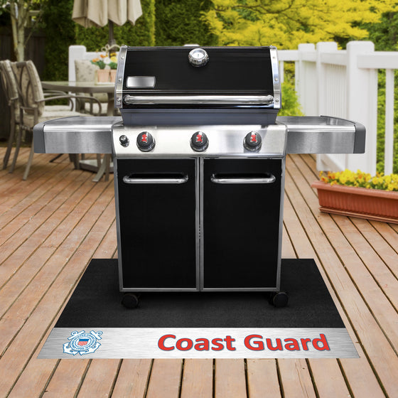 U.S. Coast Guard Vinyl Grill Mat - 26in. x 42in.