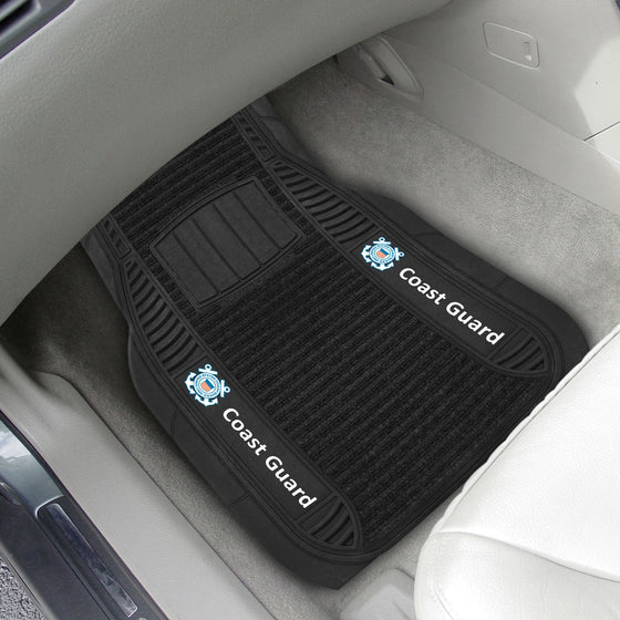 U.S. Coast Guard 2 Piece Deluxe Car Mat Set