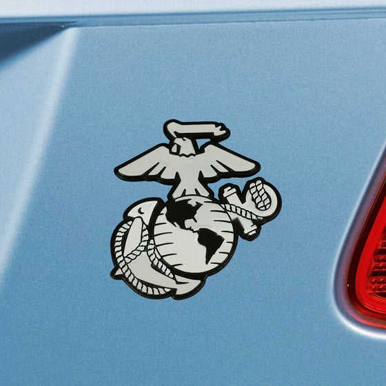 U.S. Marines 3D Chrome Metal Emblem