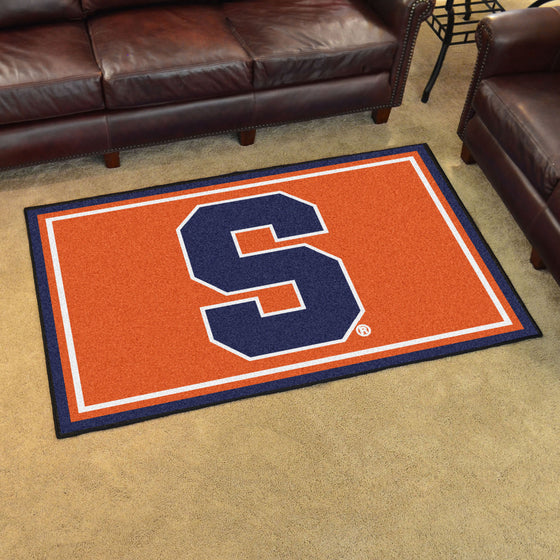 Syracuse Orange 4ft. x 6ft. Plush Area Rug