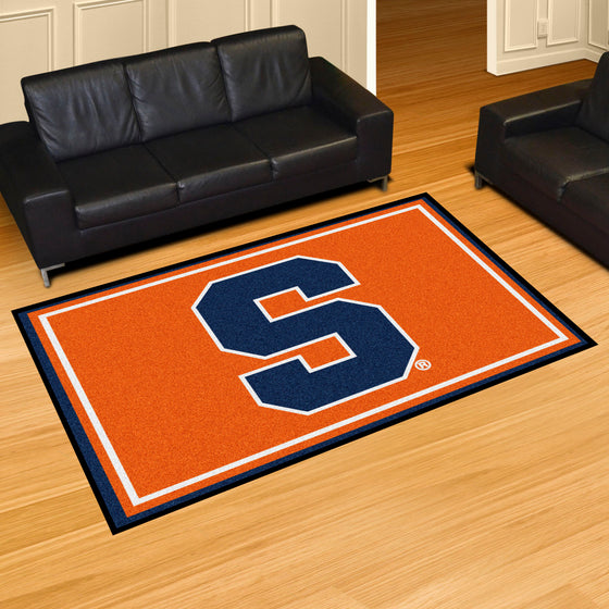 Syracuse Orange 5ft. x 8 ft. Plush Area Rug