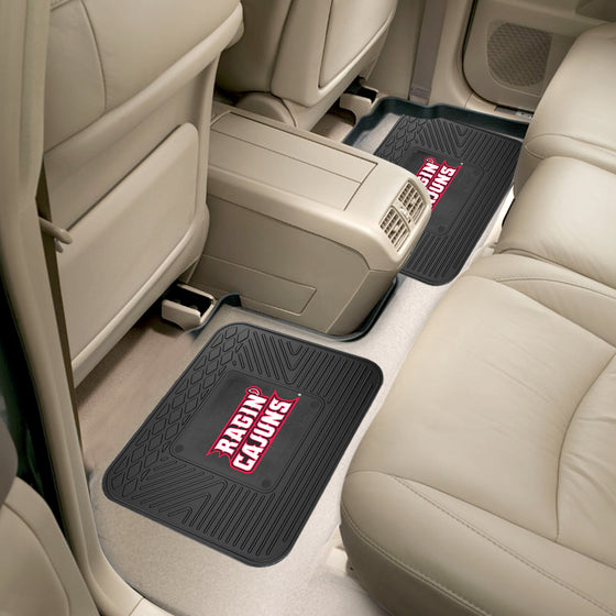 Louisiana-Lafayette Ragin' Cajuns Back Seat Car Utility Mats - 2 Piece Set