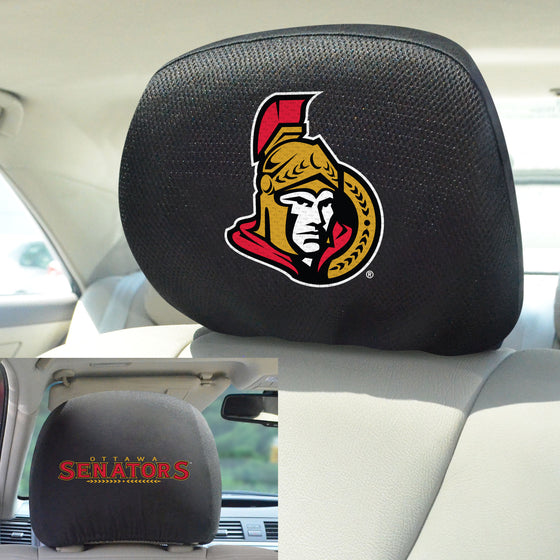 Ottawa Senators Embroidered Head Rest Cover Set - 2 Pieces