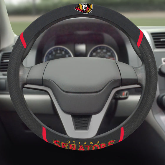 Ottawa Senators Embroidered Steering Wheel Cover