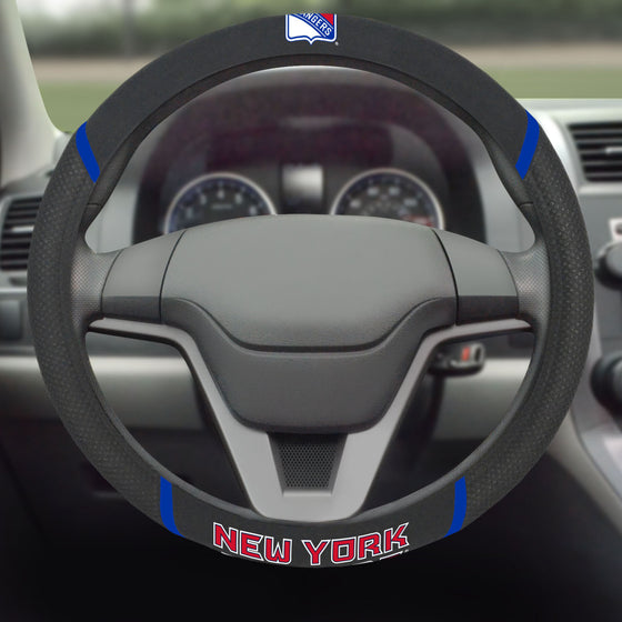 New York Rangers Embroidered Steering Wheel Cover