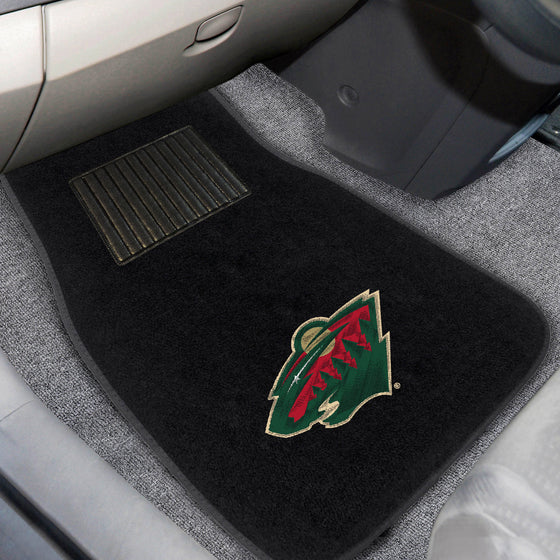 Minnesota Wild Embroidered Car Mat Set - 2 Pieces