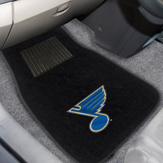 St. Louis Blues Embroidered Car Mat Set - 2 Pieces