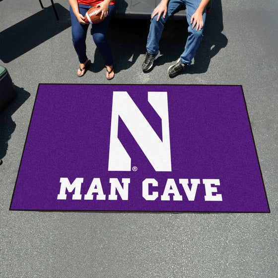 Northwestern Wildcats Man Cave Ulti-Mat Rug - 5ft. x 8ft.