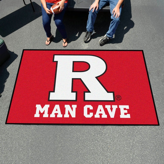 Rutgers Scarlett Knights Man Cave Ulti-Mat Rug - 5ft. x 8ft.