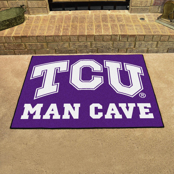 TCU Horned Frogs Man Cave All-Star Rug - 34 in. x 42.5 in.