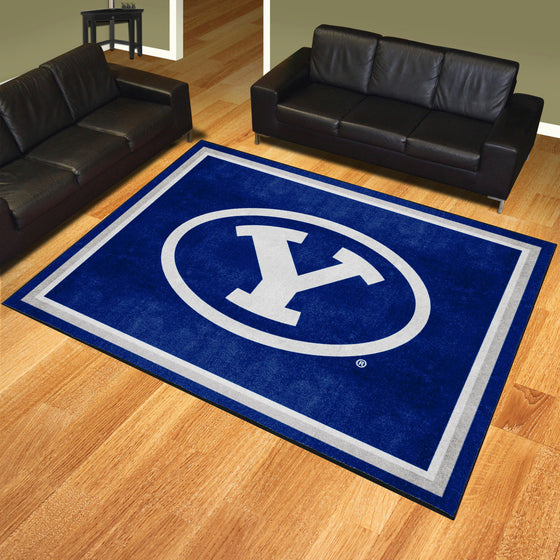 BYU Cougars 8ft. x 10 ft. Plush Area Rug