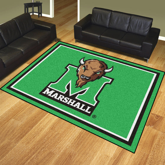 Marshall Thundering Herd 8ft. x 10 ft. Plush Area Rug