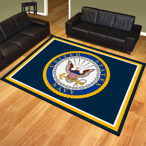 U.S. Navy 8ft. x 10 ft. Plush Area Rug