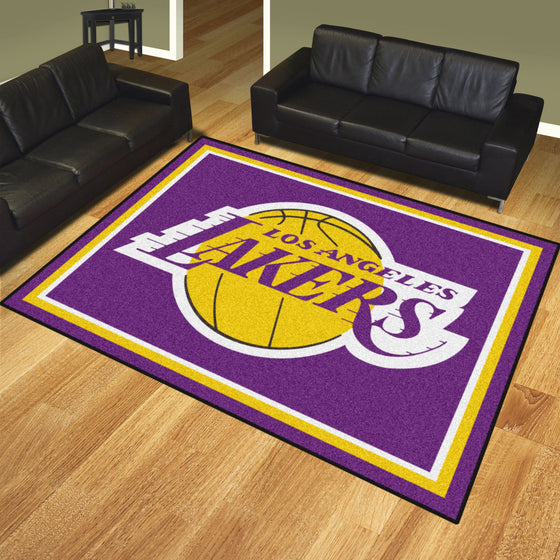 Los Angeles Lakers 8ft. x 10 ft. Plush Area Rug