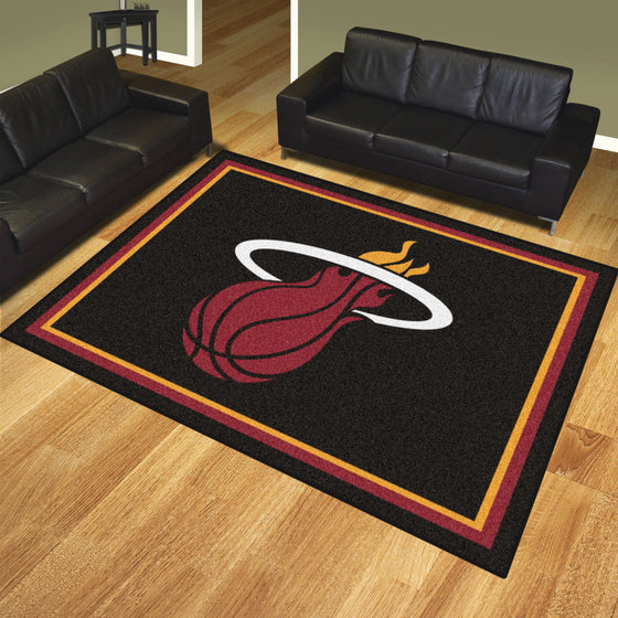 Miami Heat 8ft. x 10 ft. Plush Area Rug