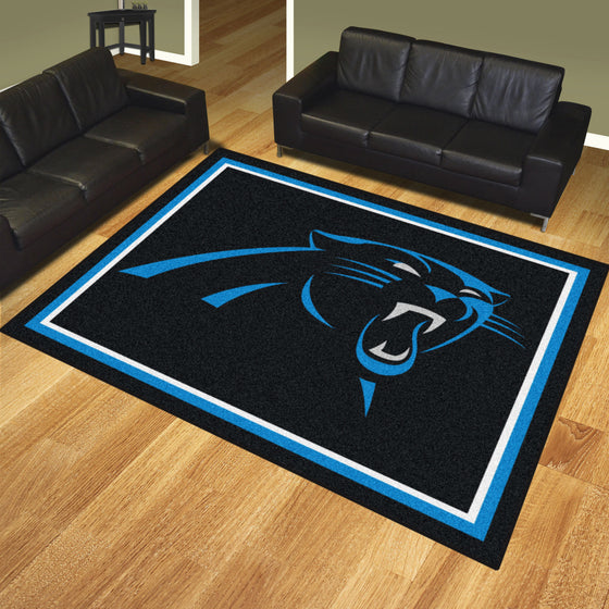 Carolina Panthers 8ft. x 10 ft. Plush Area Rug