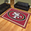 San Francisco 49ers 8ft. x 10 ft. Plush Area Rug