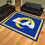 Los Angeles Rams 8ft. x 10 ft. Plush Area Rug